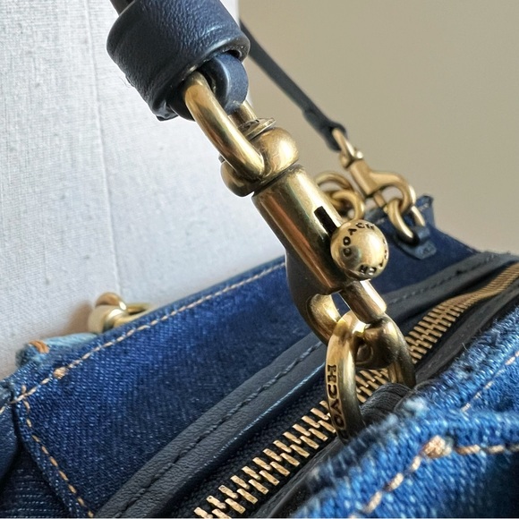 Coach Dreamer 21 Denim Mini Satchel/Crossbody Purse B2547 - Picture 6 of 17